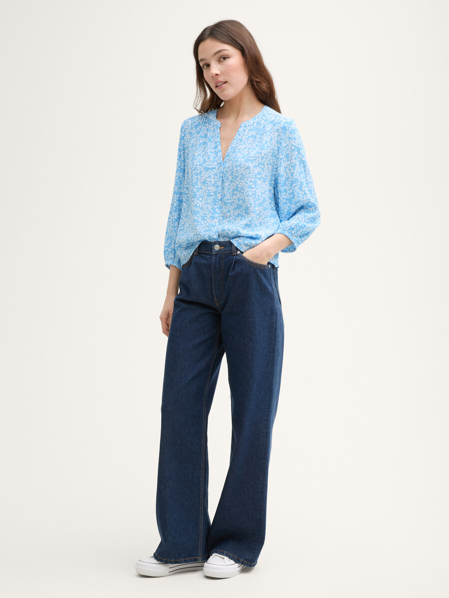 blusa holgada de viscosa