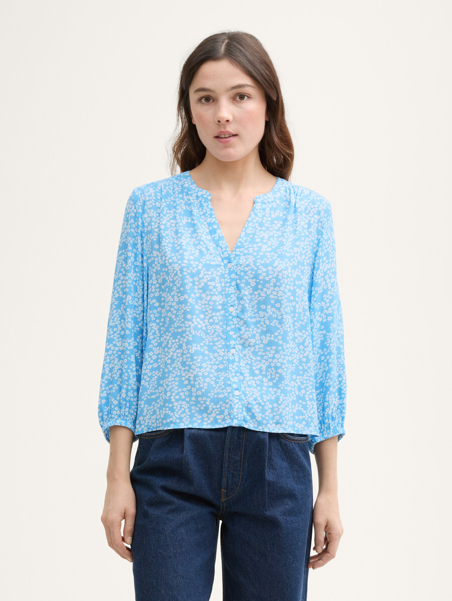 blusa holgada de viscosa