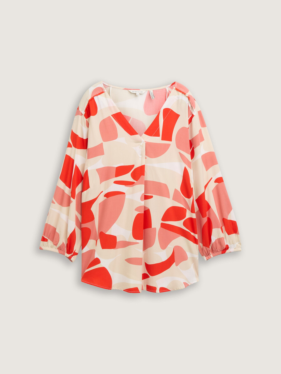 talla grande - blusa estampada