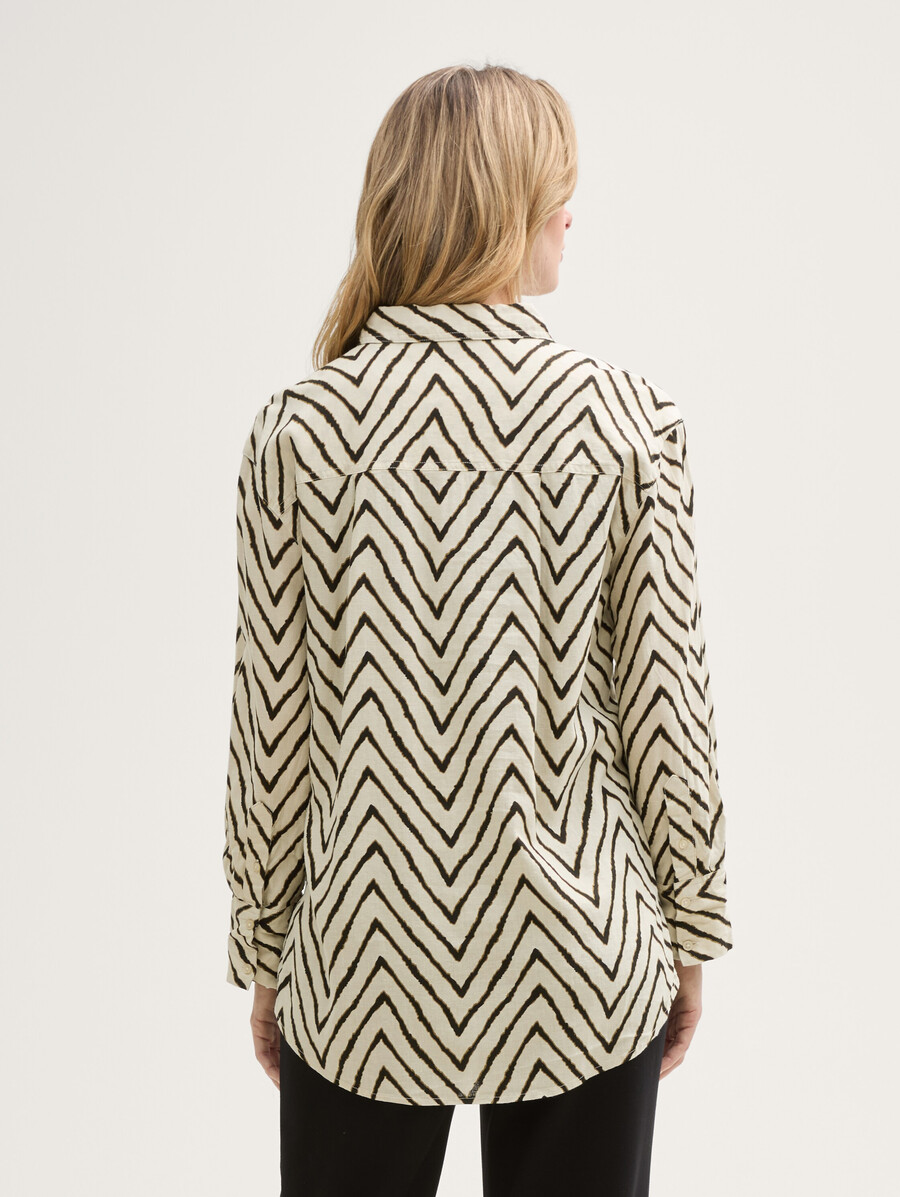 blusa oversize con lino