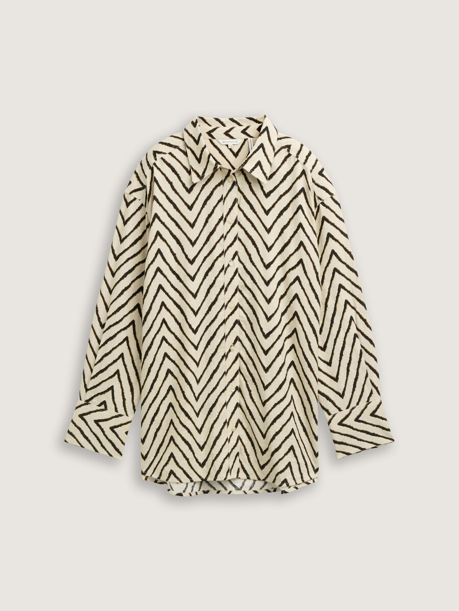 blusa oversize con lino