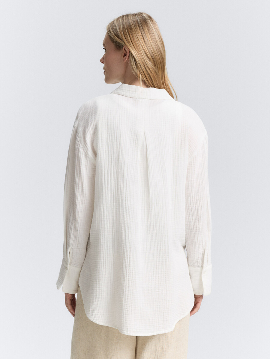 blusa de muselina oversize