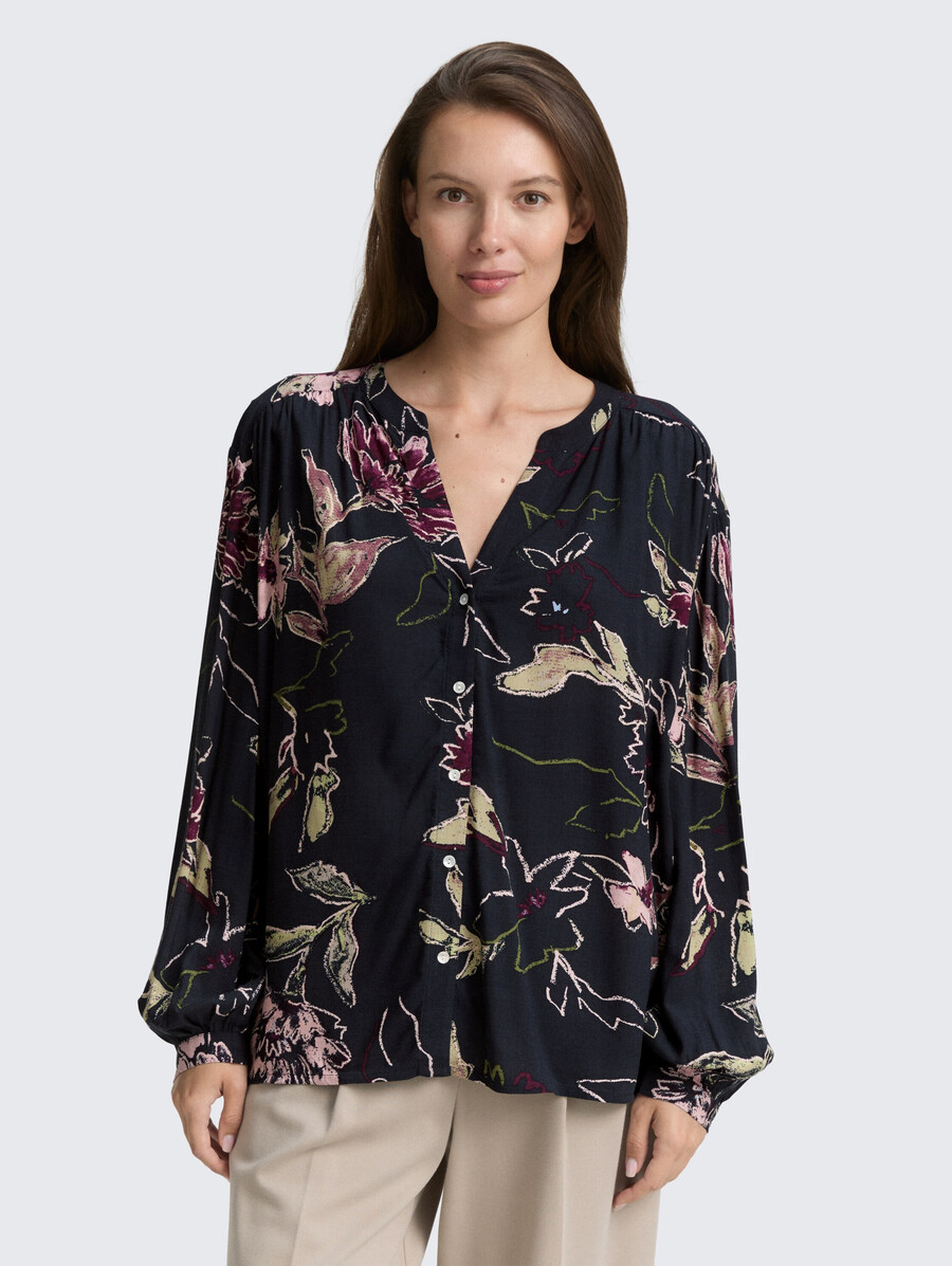 blusa holgada con estampado