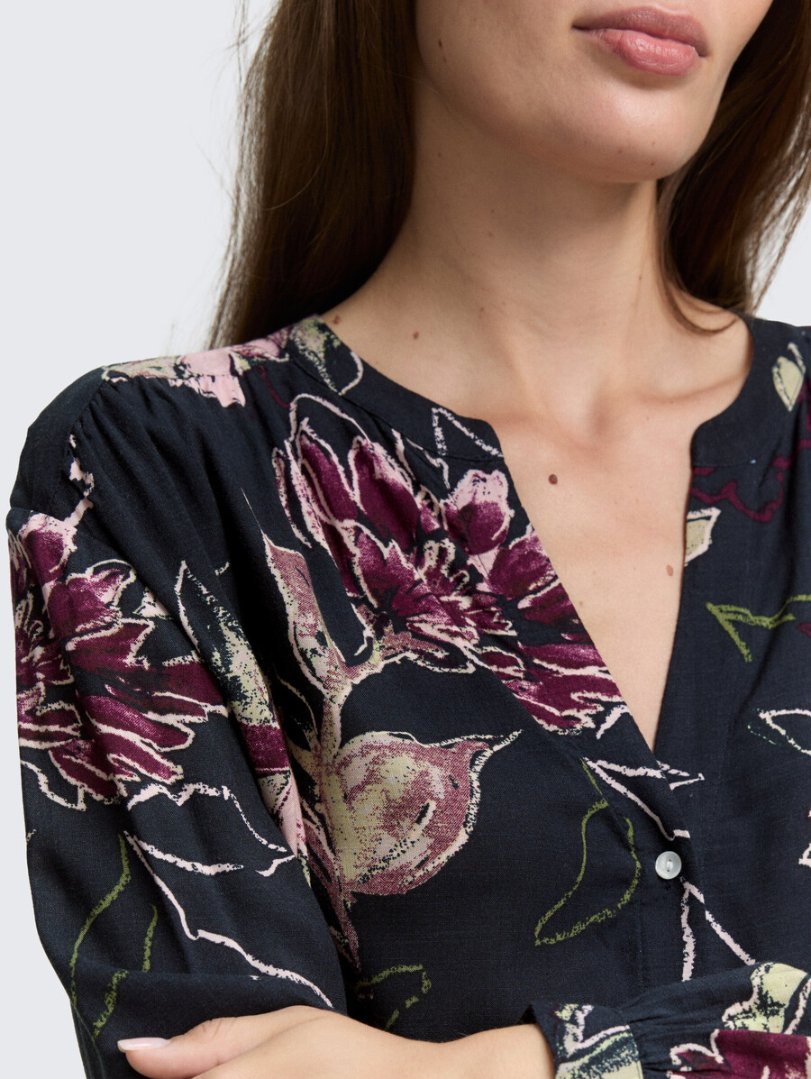 blusa holgada con estampado