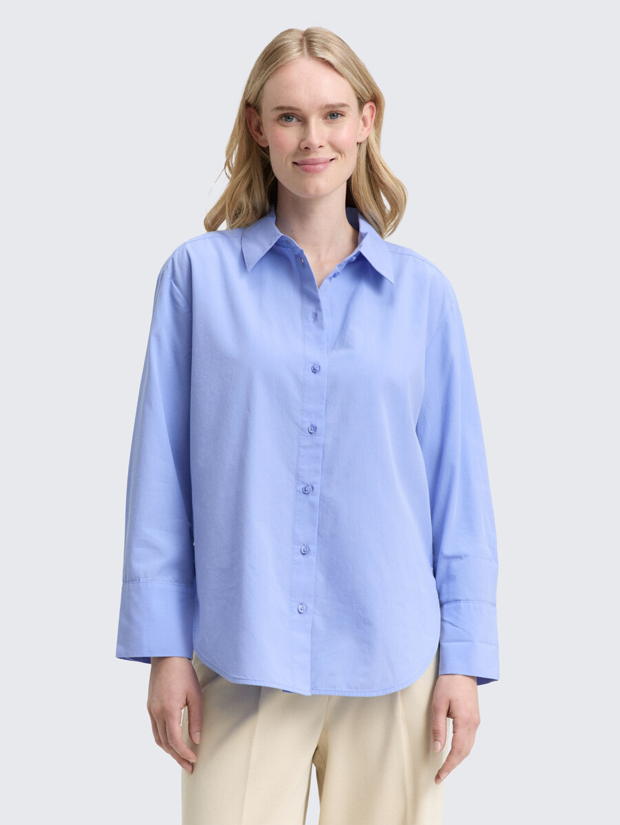 blusa holgada de popelina