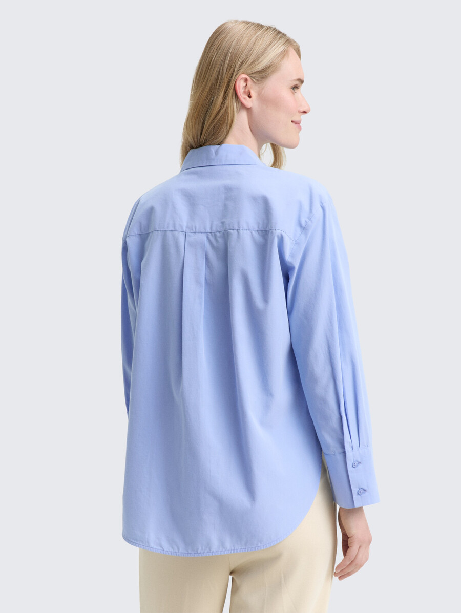 blusa holgada de popelina