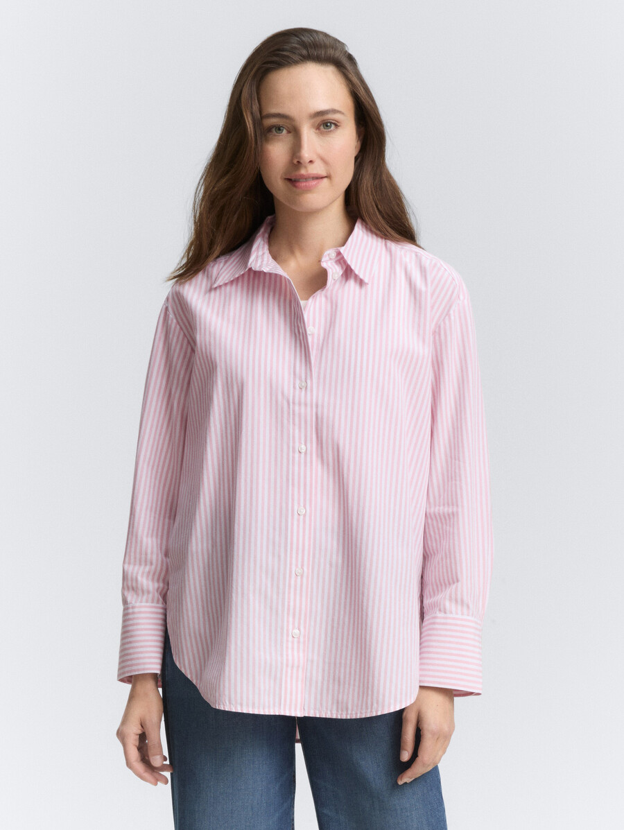 blusa holgada de popelina