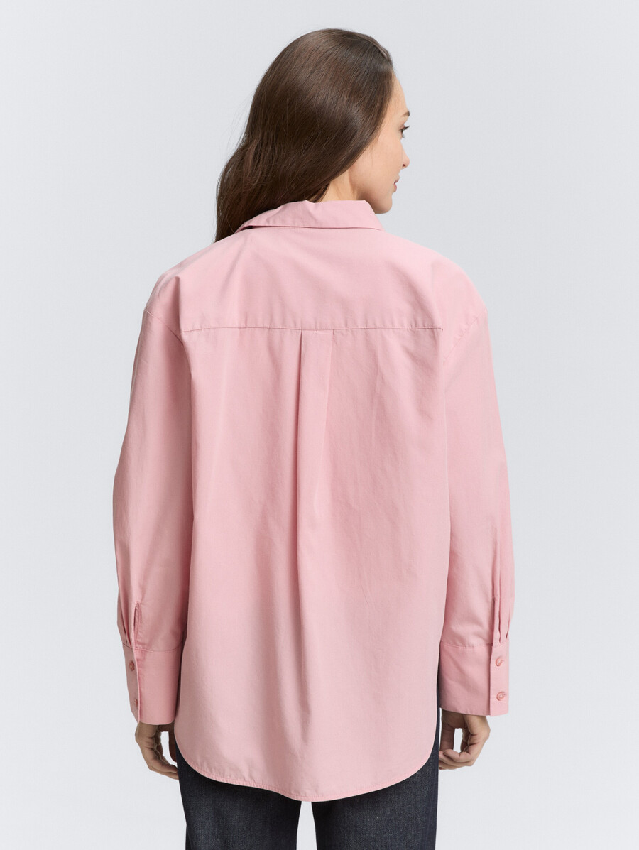 blusa holgada de popelina