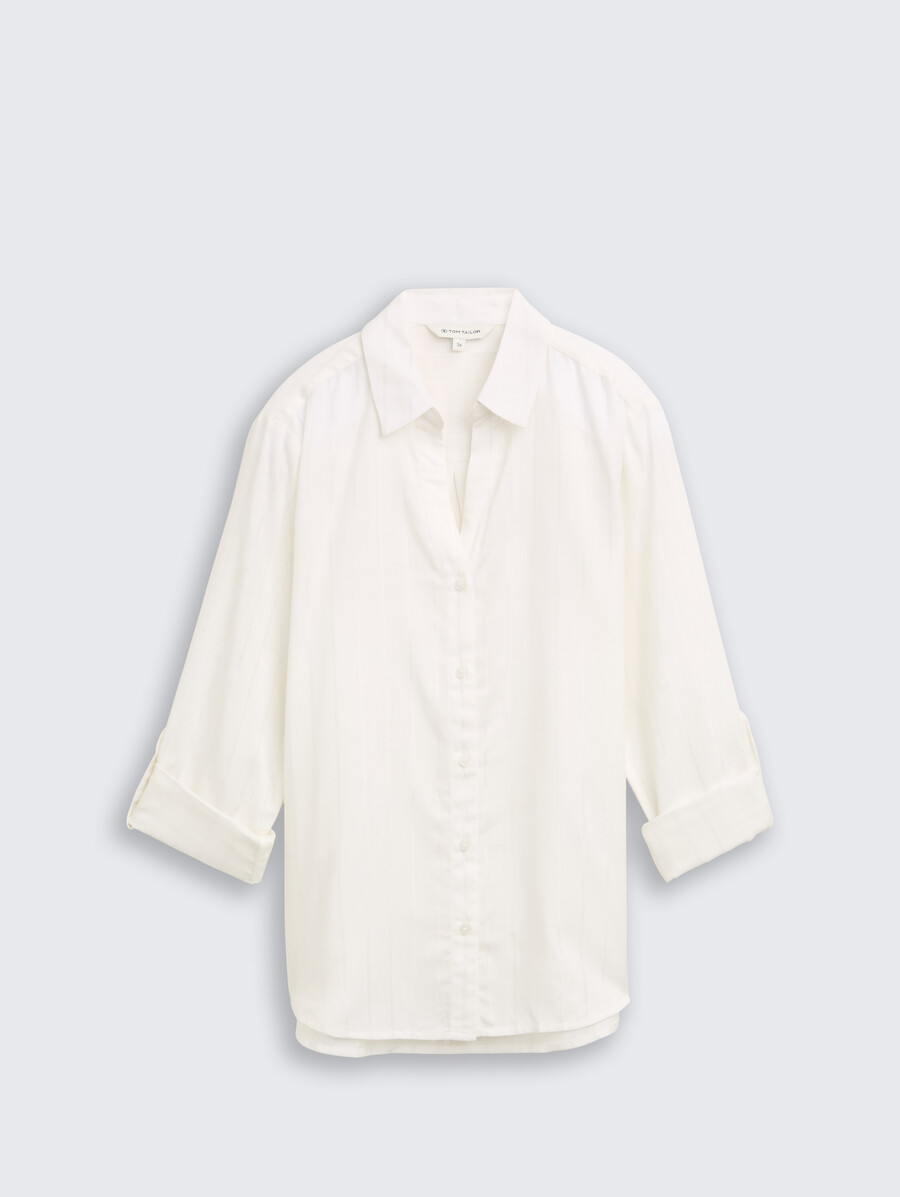 blusa con rayas efecto brillo