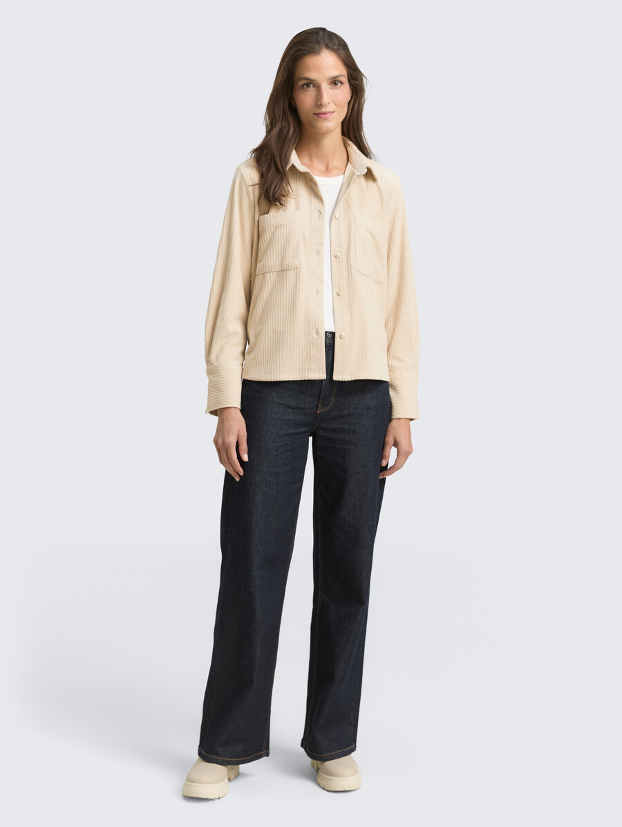 blusa holgada de pana