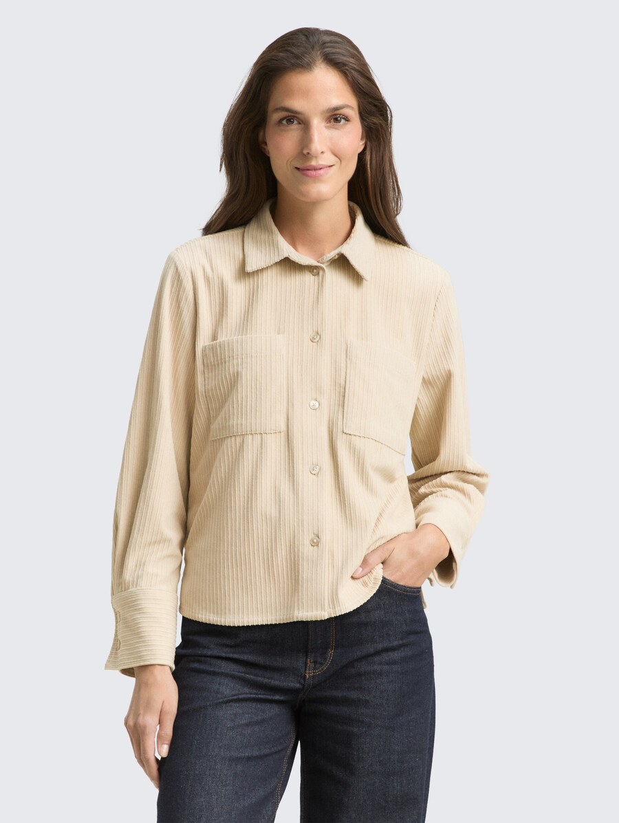 blusa holgada de pana