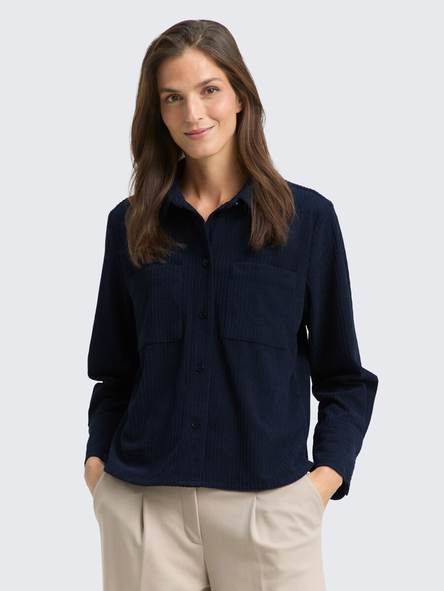 blusa holgada de pana