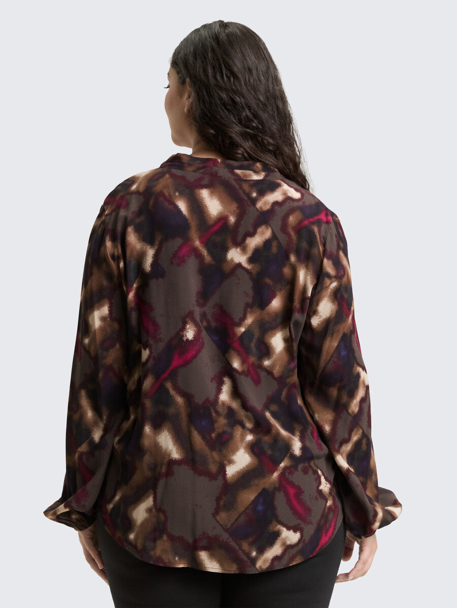 talla grande - blusa estampada