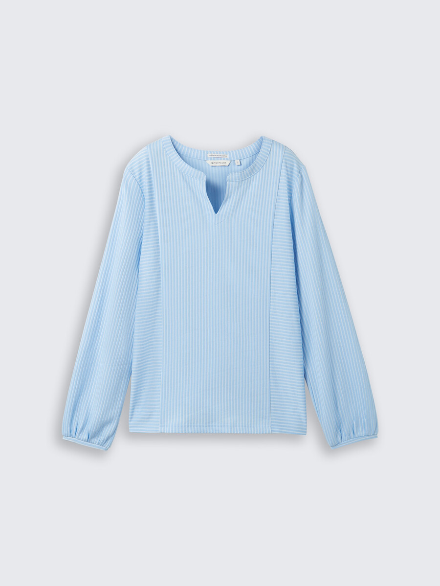 blusa con estampado de rayas