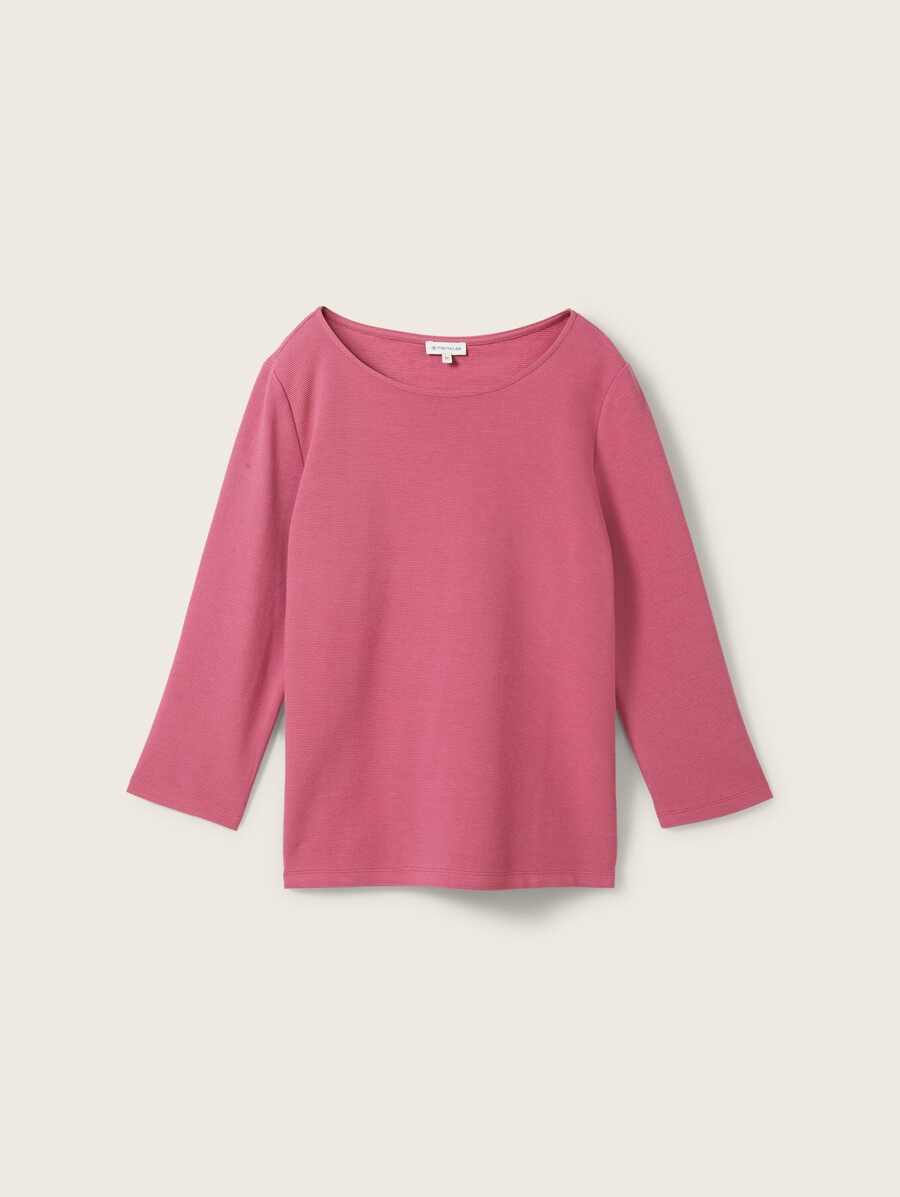 camisa de manga 34 con textura