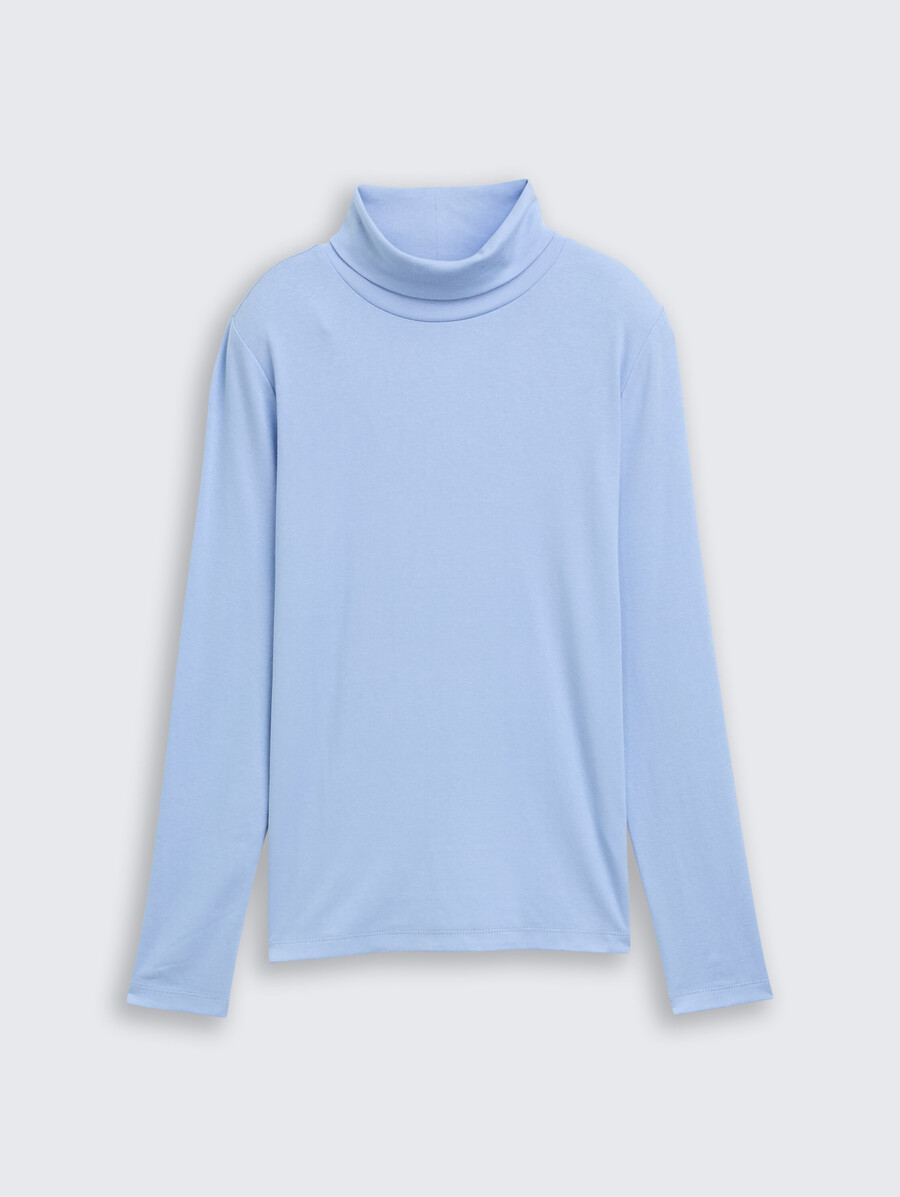 camisa de manga larga con cuello alto