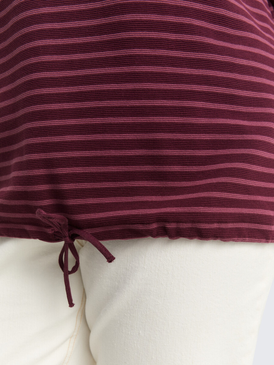 talla grande - camisa de manga larga con detalles de botones