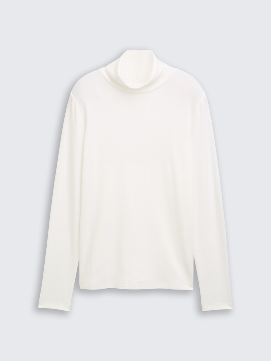 camisa de manga larga con cuello alto