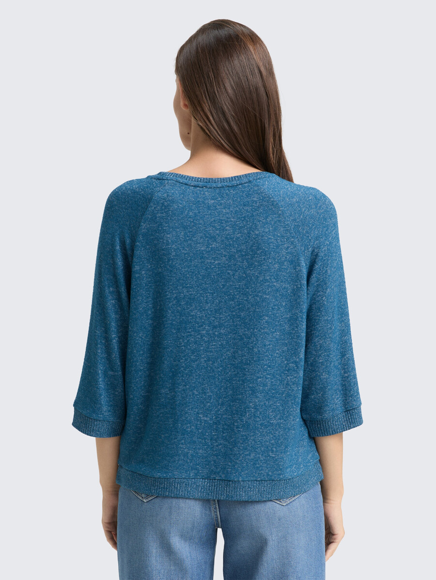 camisa de manga larga con mangas raglán