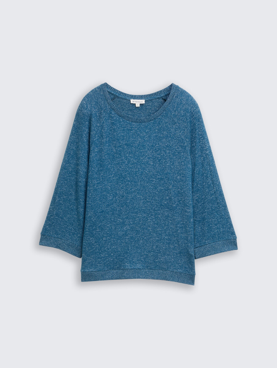 camisa de manga larga con mangas raglán