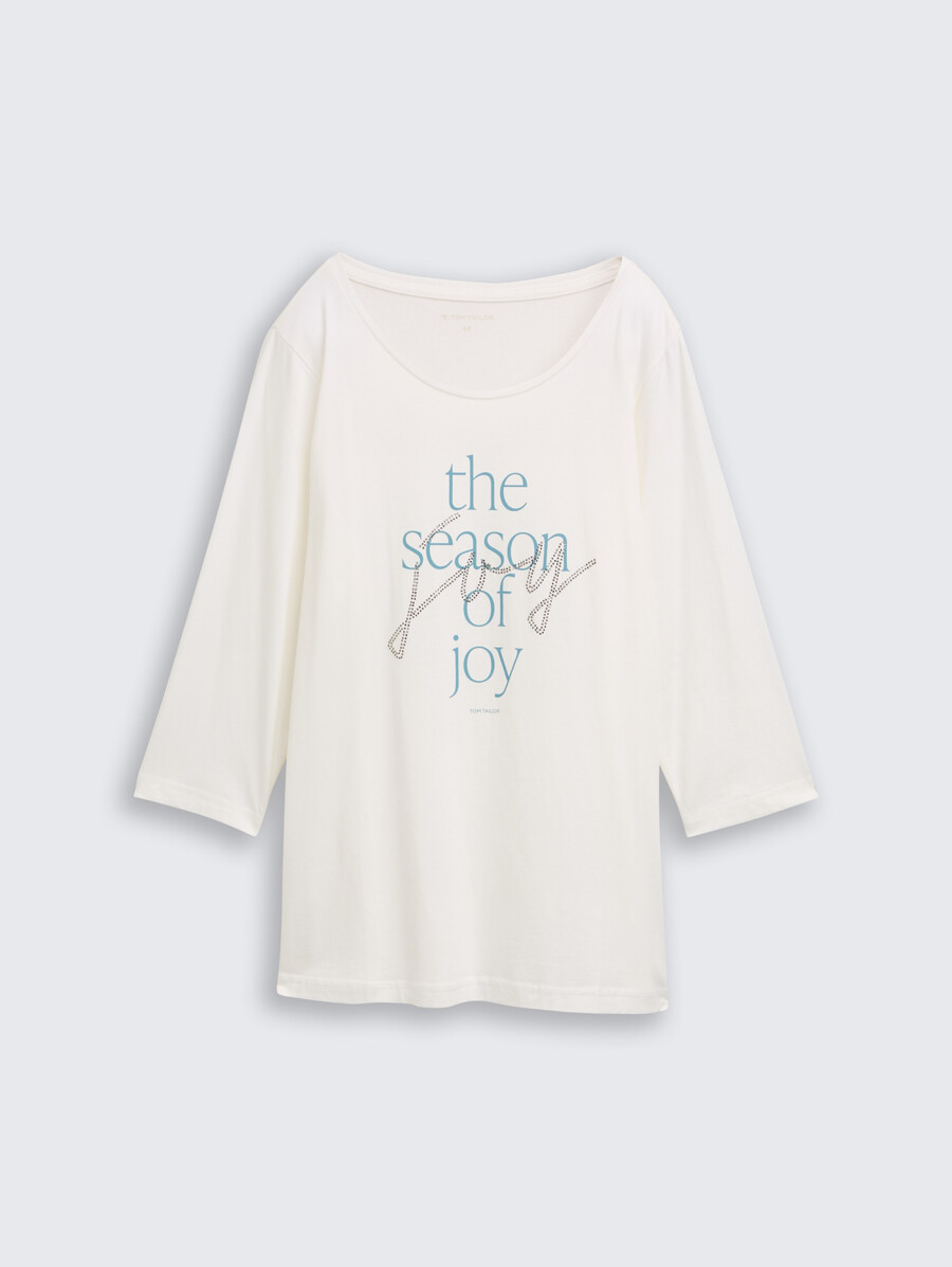 talla grande - camisa de manga larga con estampado