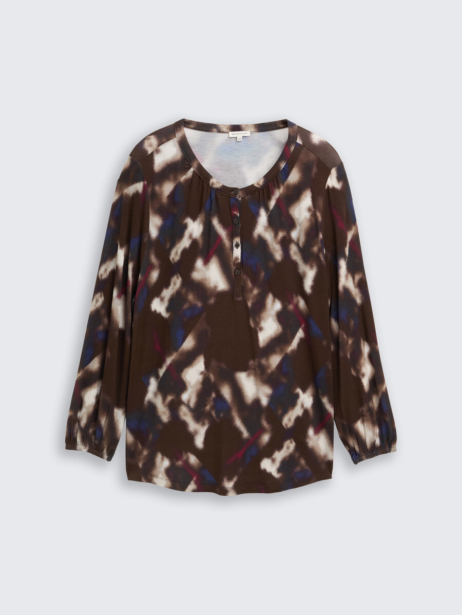 talla grande - camisa blusa estampada