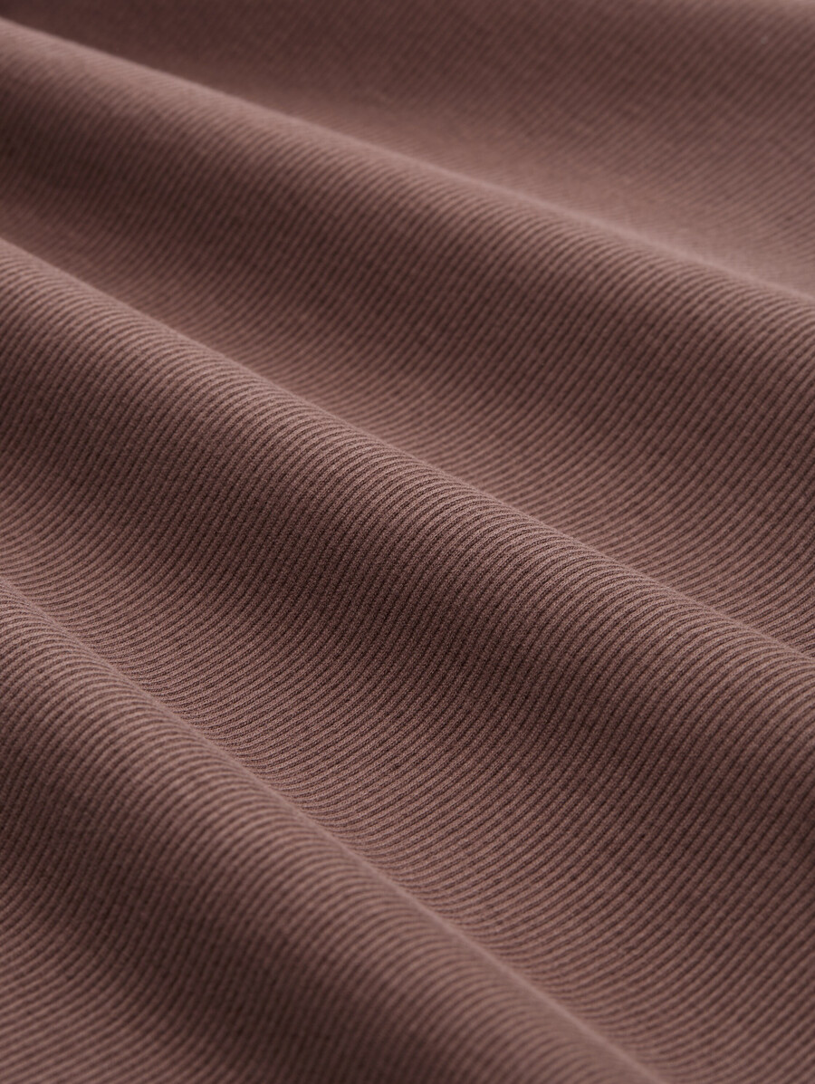camisa de manga larga de corte entallado con textura acanalada