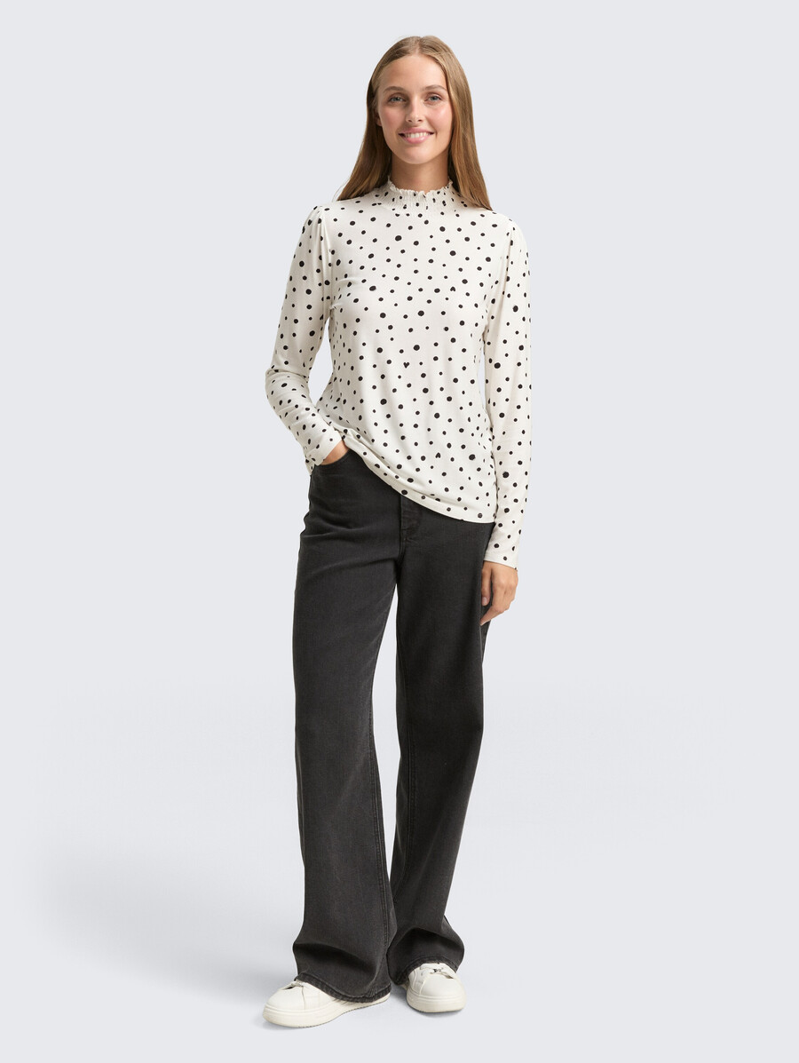 camisa de manga larga con estampado