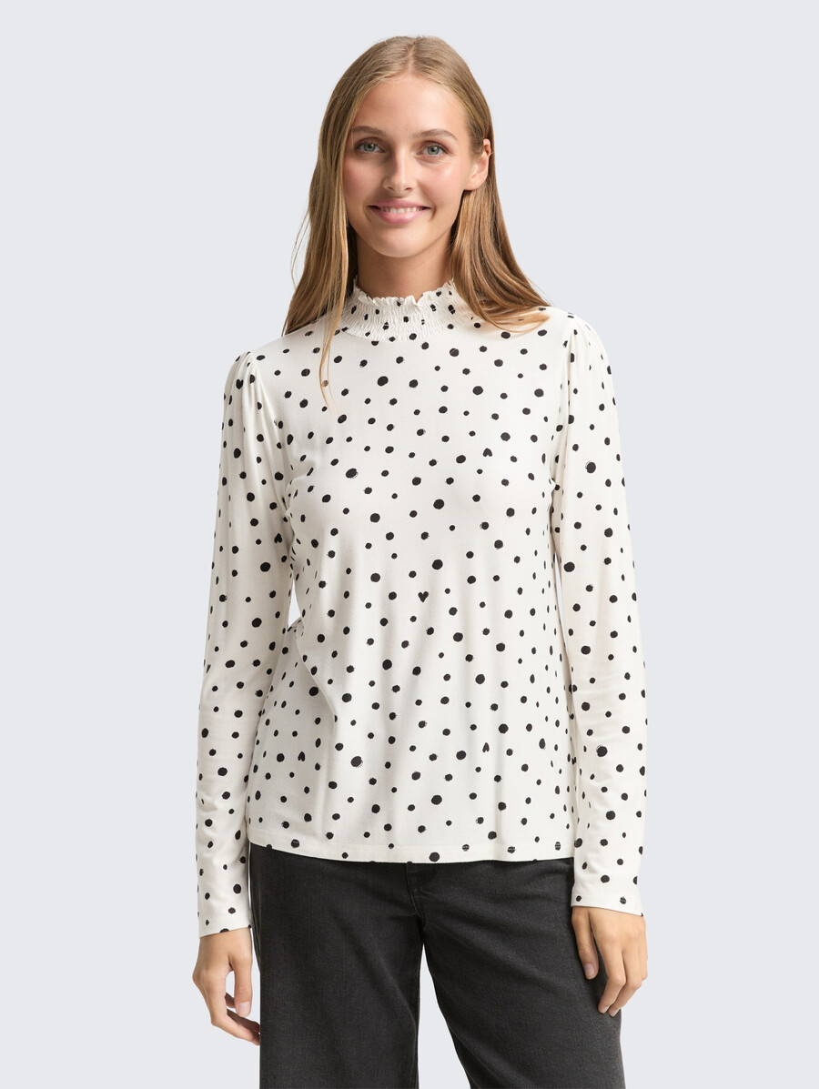 camisa de manga larga con estampado