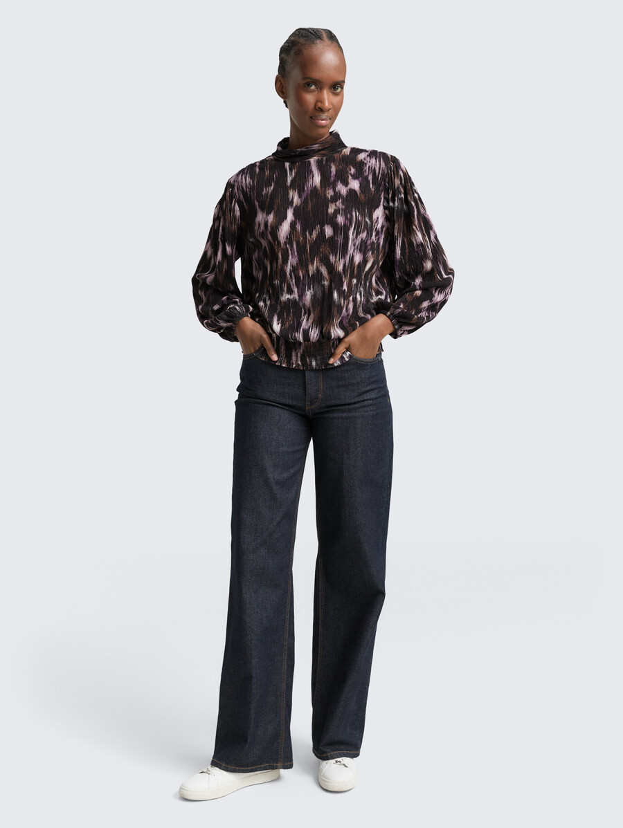 camisa blusa holgada con estampado