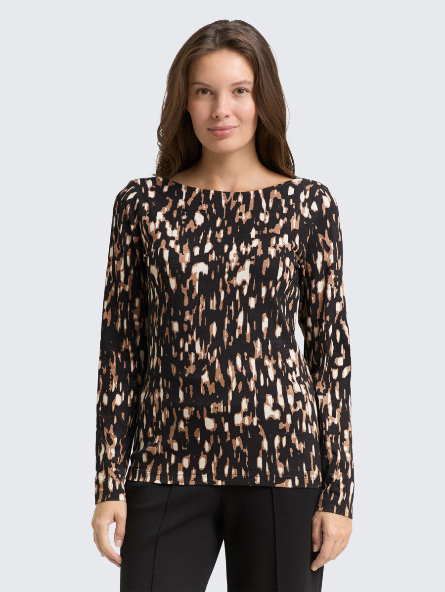 camisa de manga larga con estampado