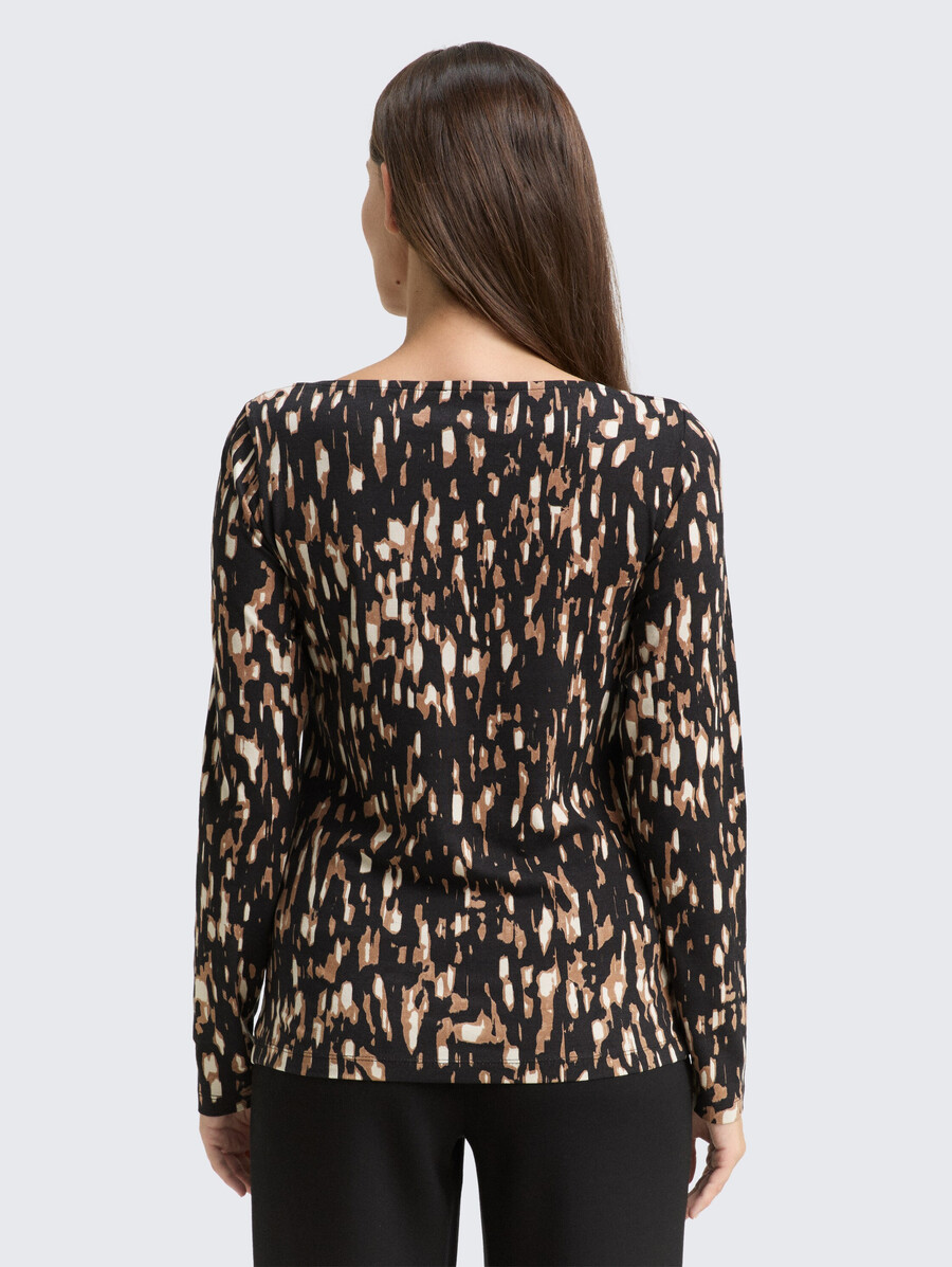 camisa de manga larga con estampado