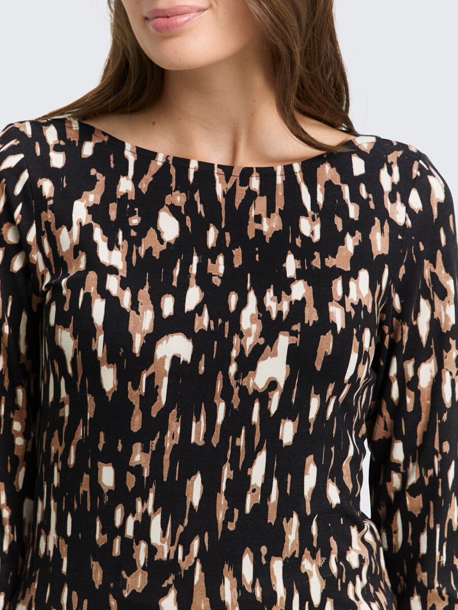 camisa de manga larga con estampado