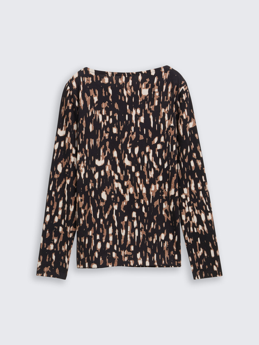 camisa de manga larga con estampado