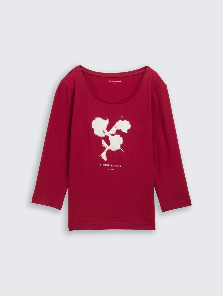 camisa de manga larga con estampado