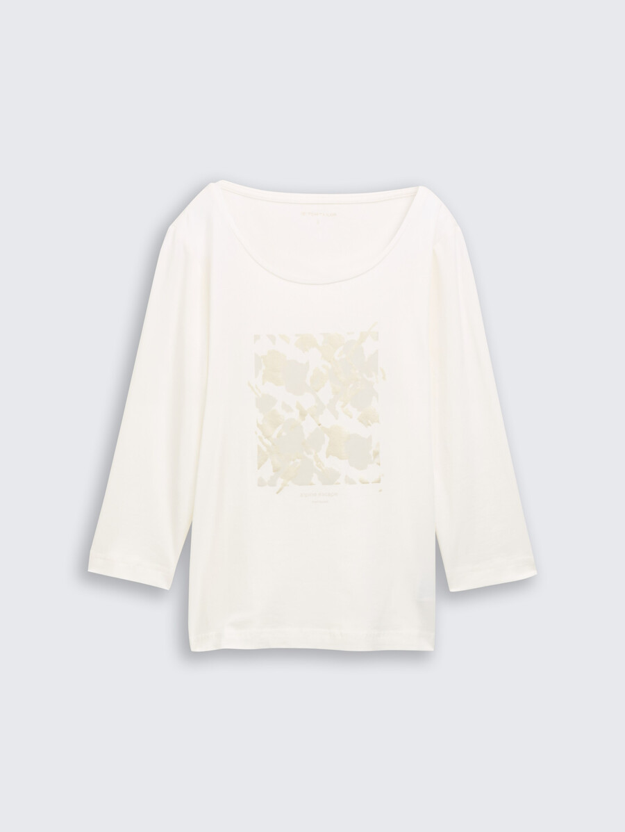 camisa de manga larga con estampado