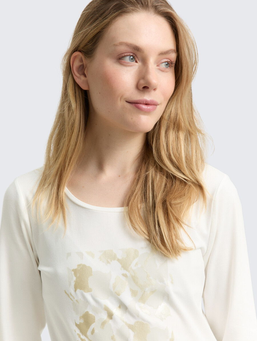 camisa de manga larga con estampado