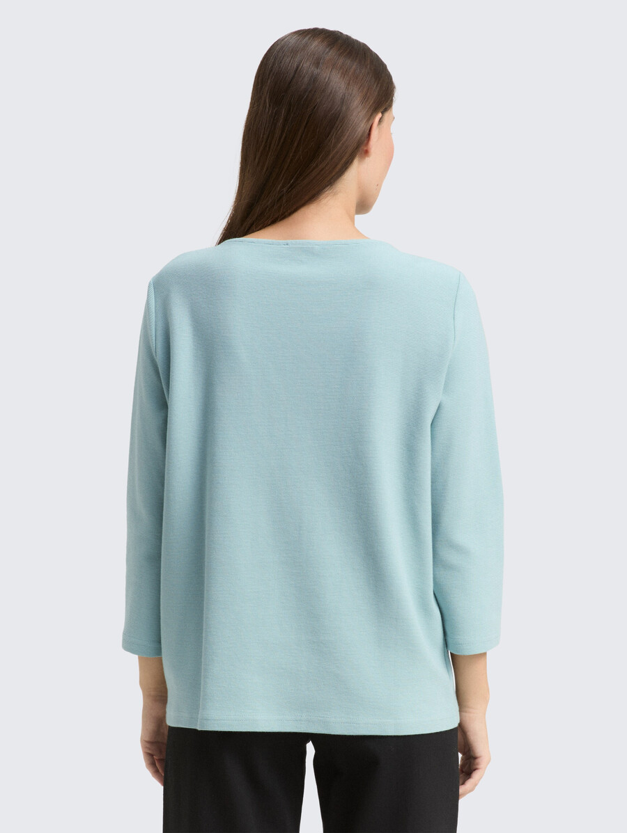 camisa de manga larga con textura otomana