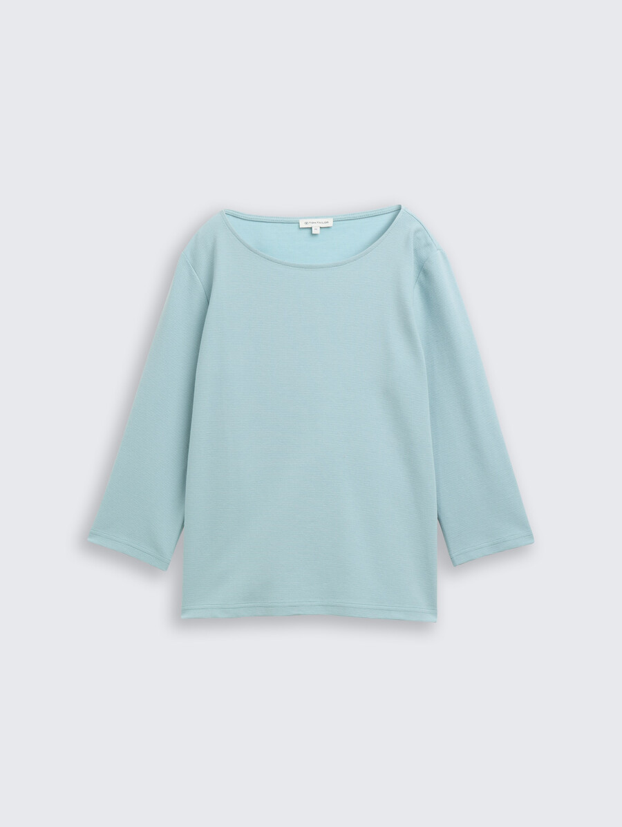 camisa de manga larga con textura otomana