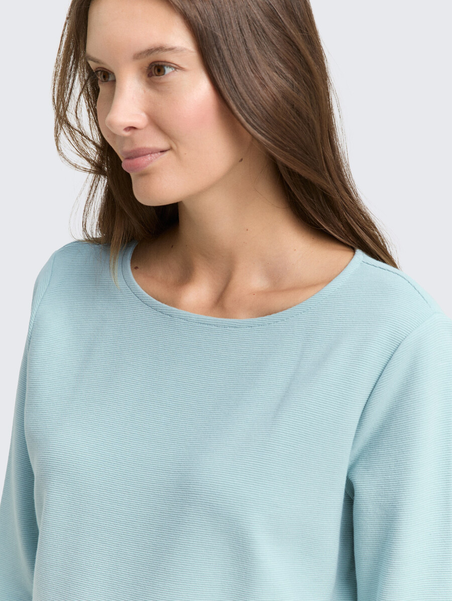 camisa de manga larga con textura otomana