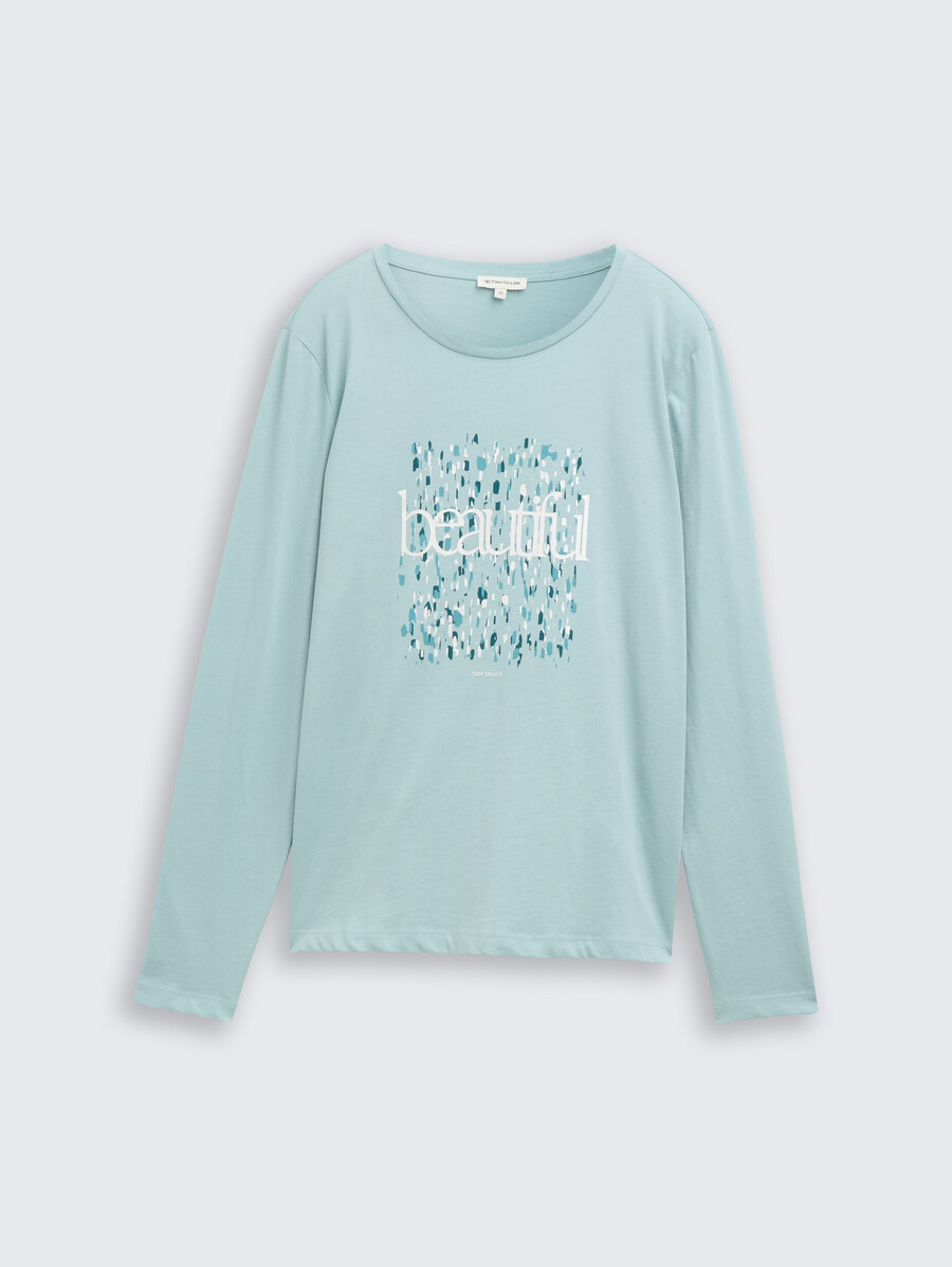camisa de manga larga con estampado