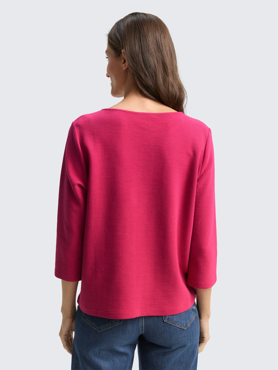 camisa de manga larga con textura otomana