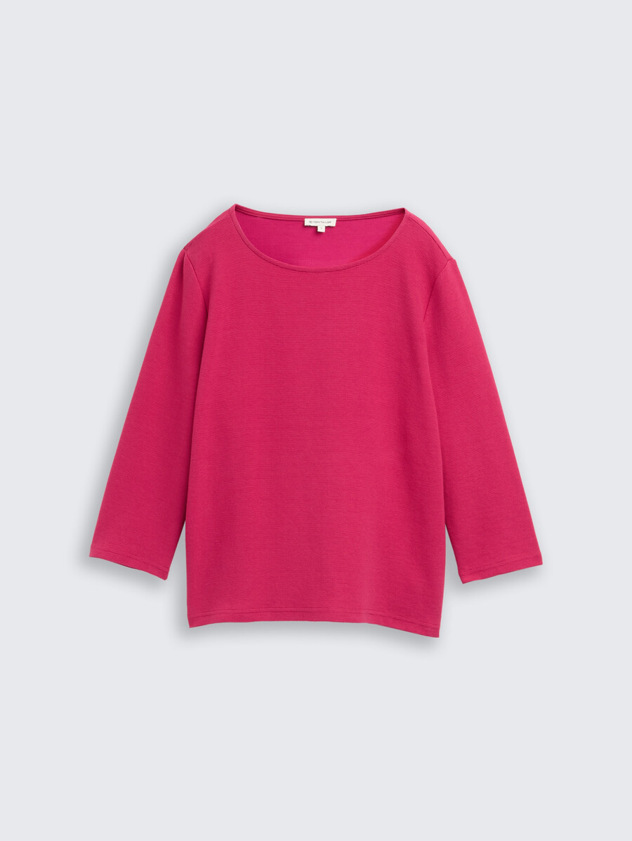 camisa de manga larga con textura otomana