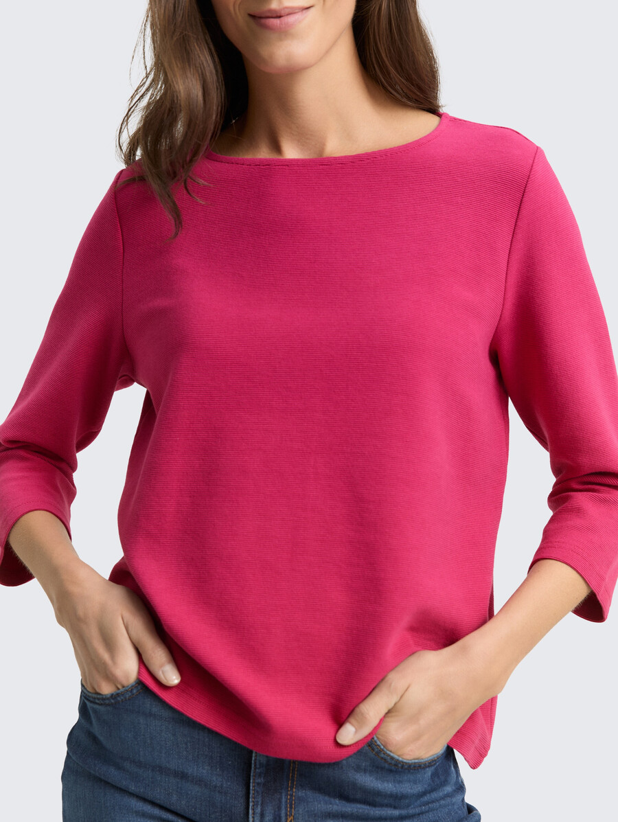 camisa de manga larga con textura otomana