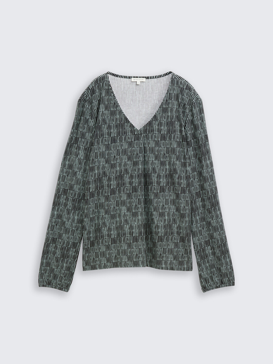 camisa de manga larga con estampado