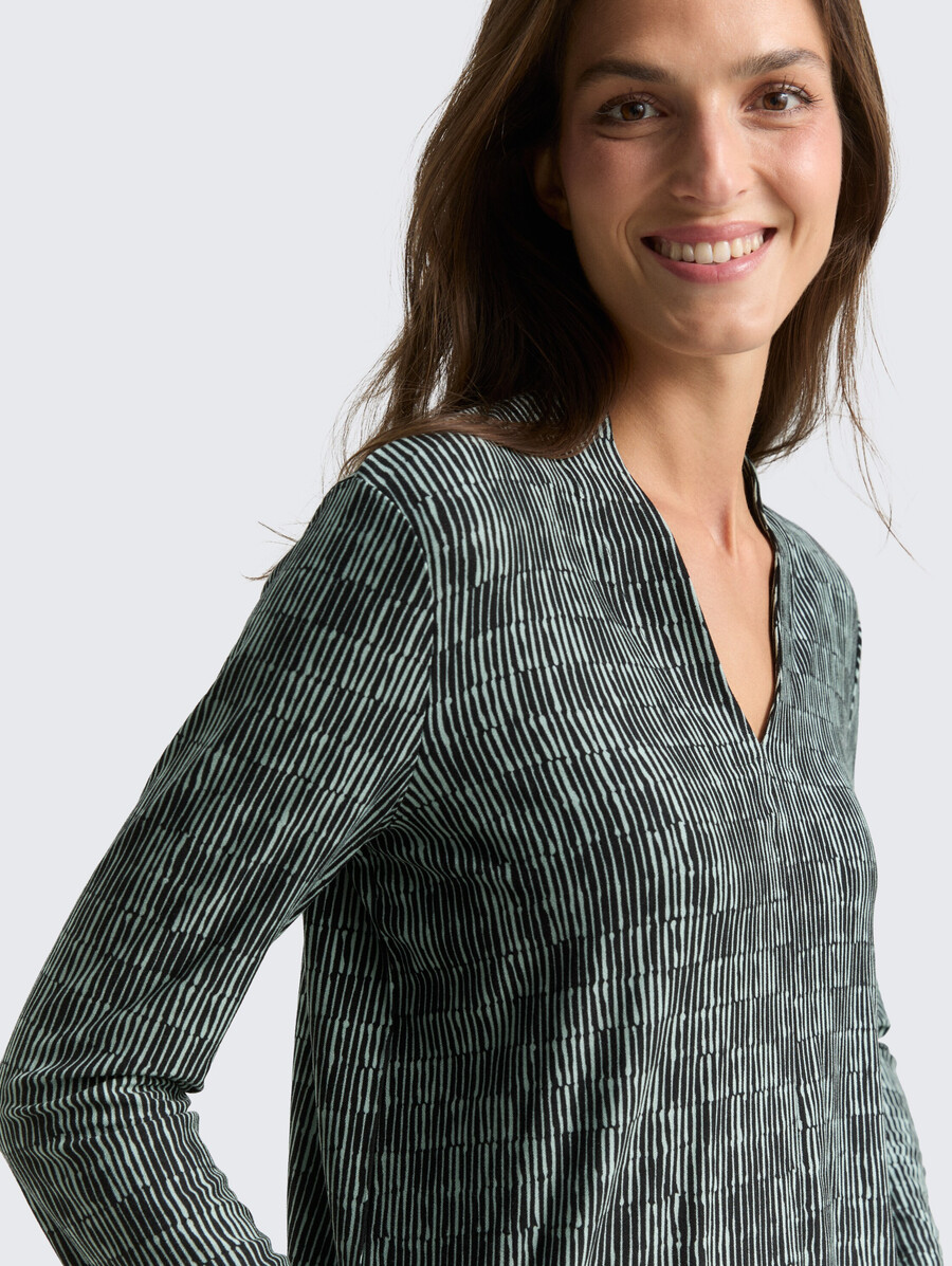 camisa de manga larga con estampado