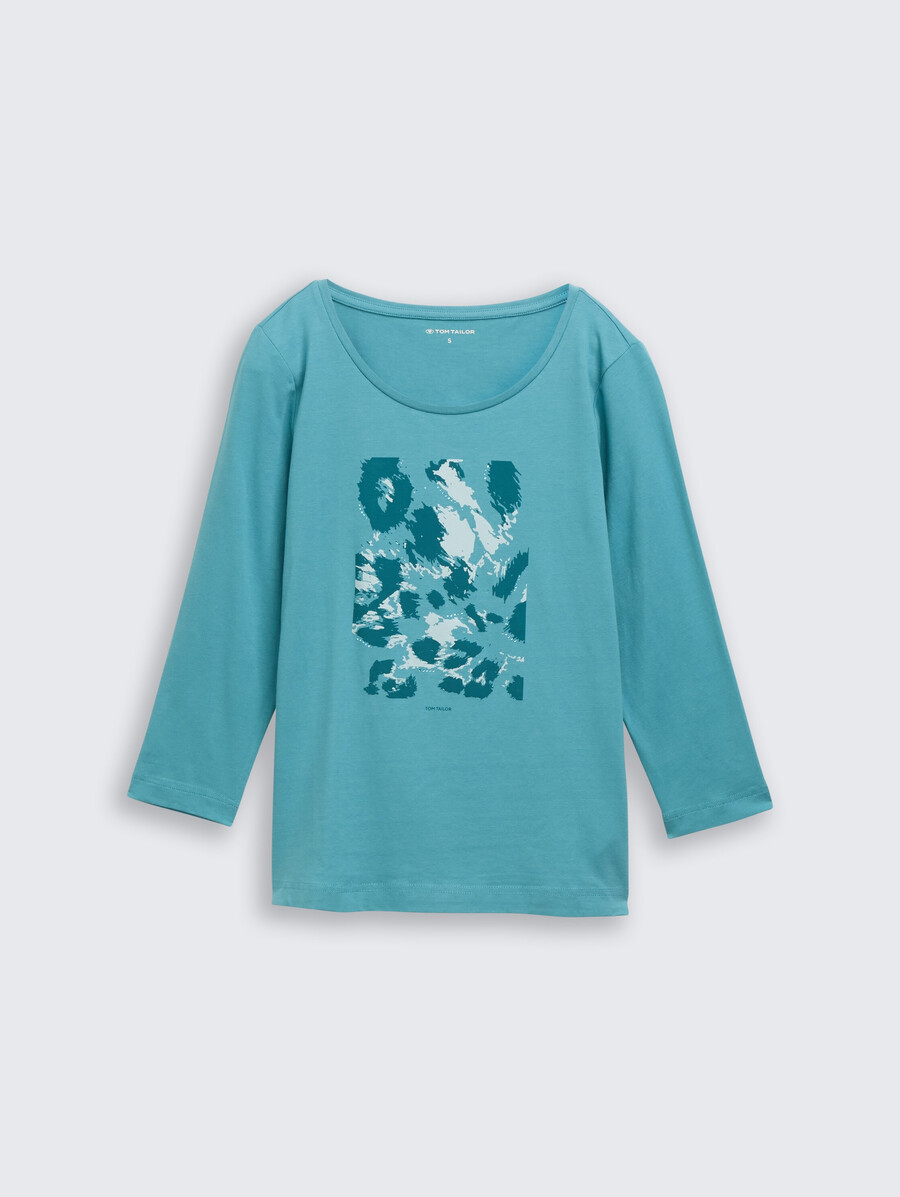 camisa de manga larga con estampado