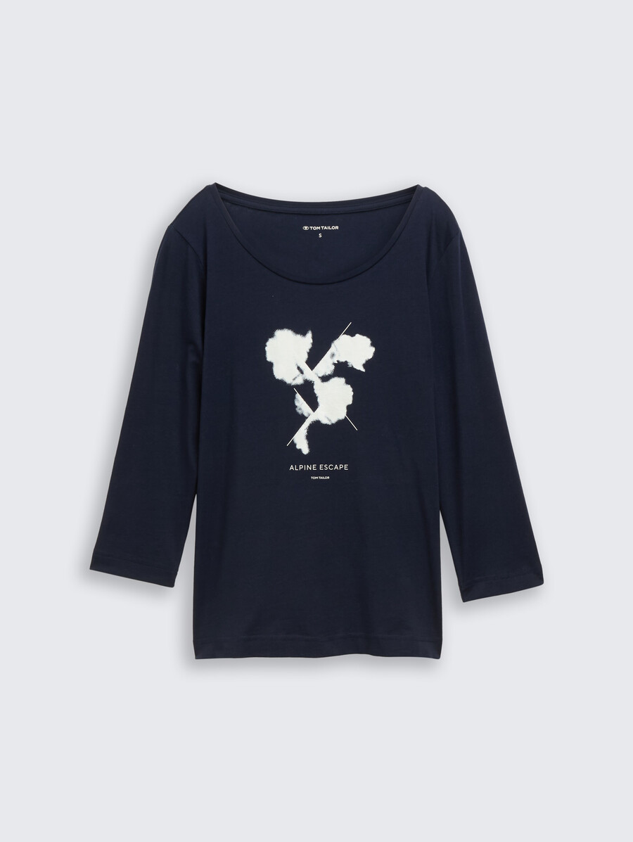 camisa de manga larga con estampado