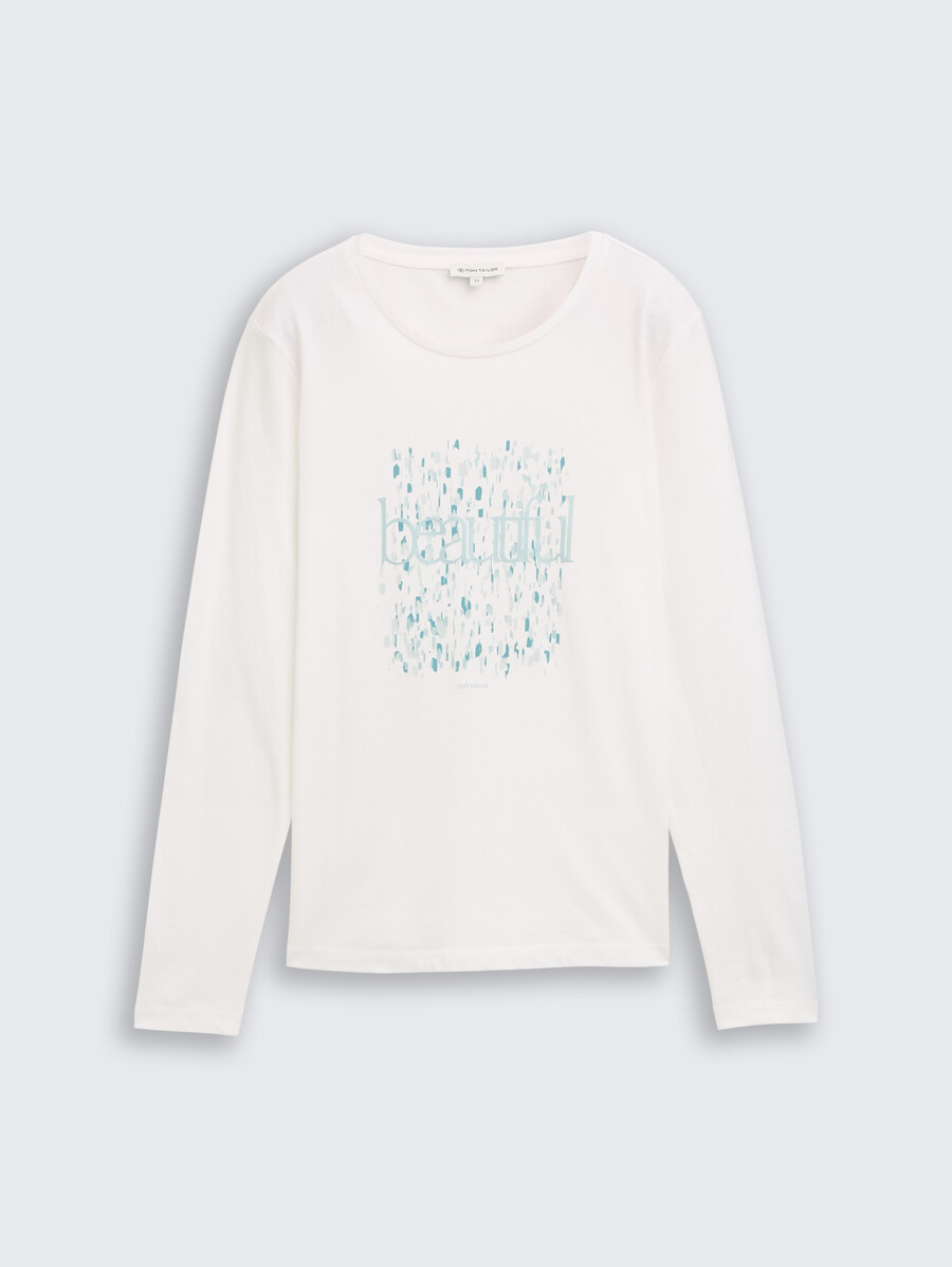 camisa de manga larga con estampado