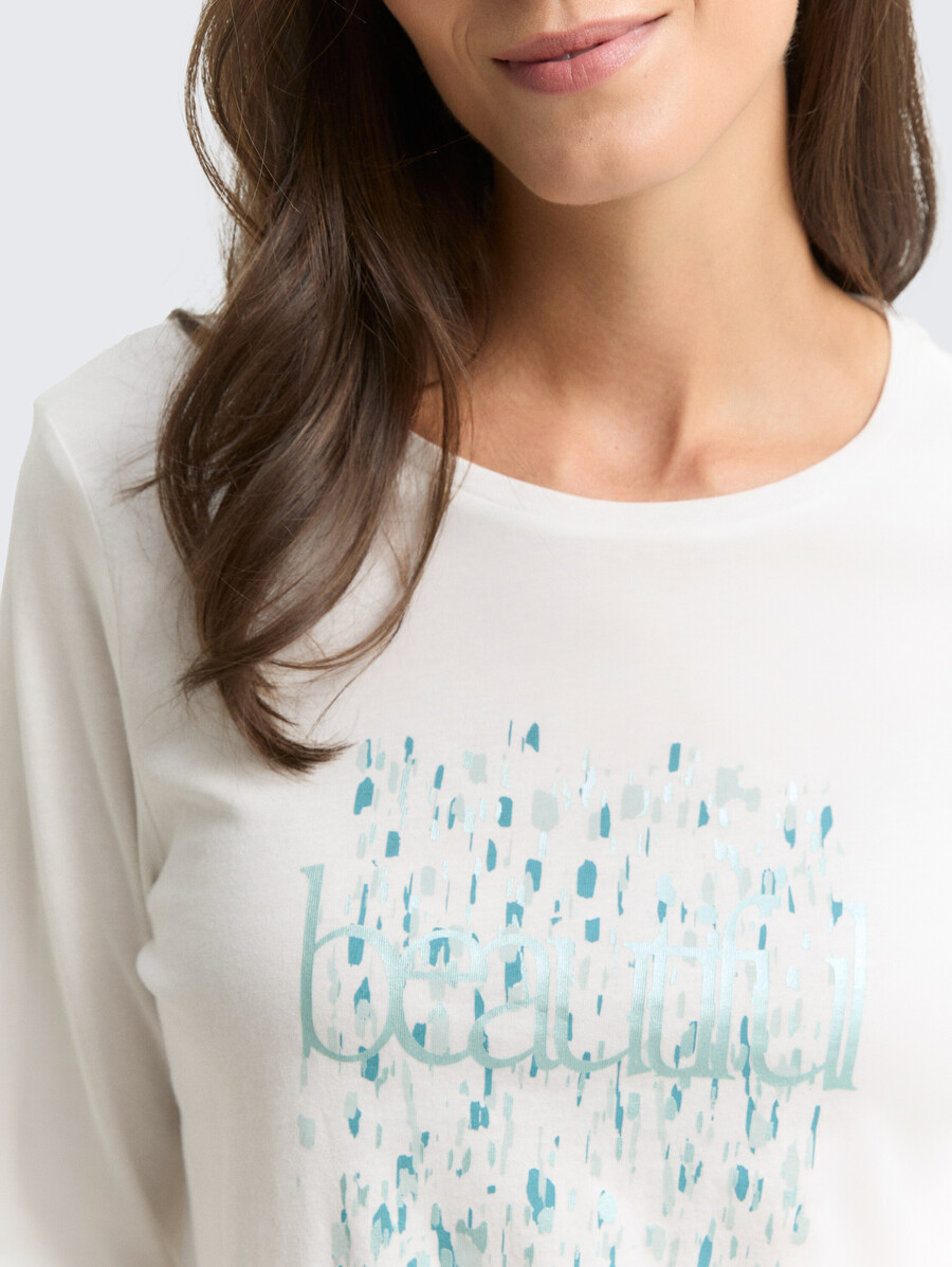 camisa de manga larga con estampado